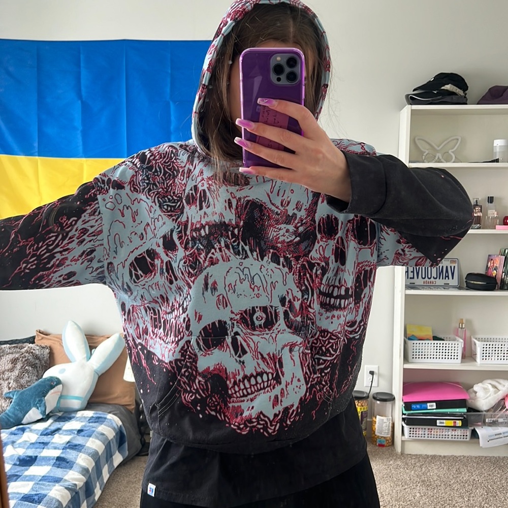 Sculls printed Hoodie
